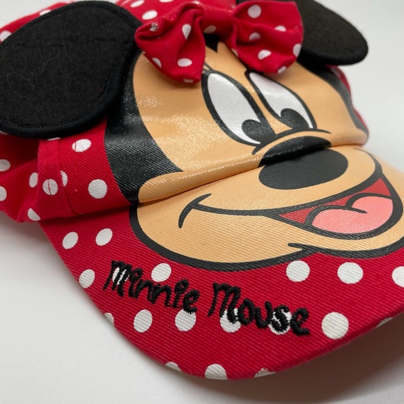 Disney Minnie Mouse Kids Cap - Perfect Red & Polka Dots - Picture 5 of 7